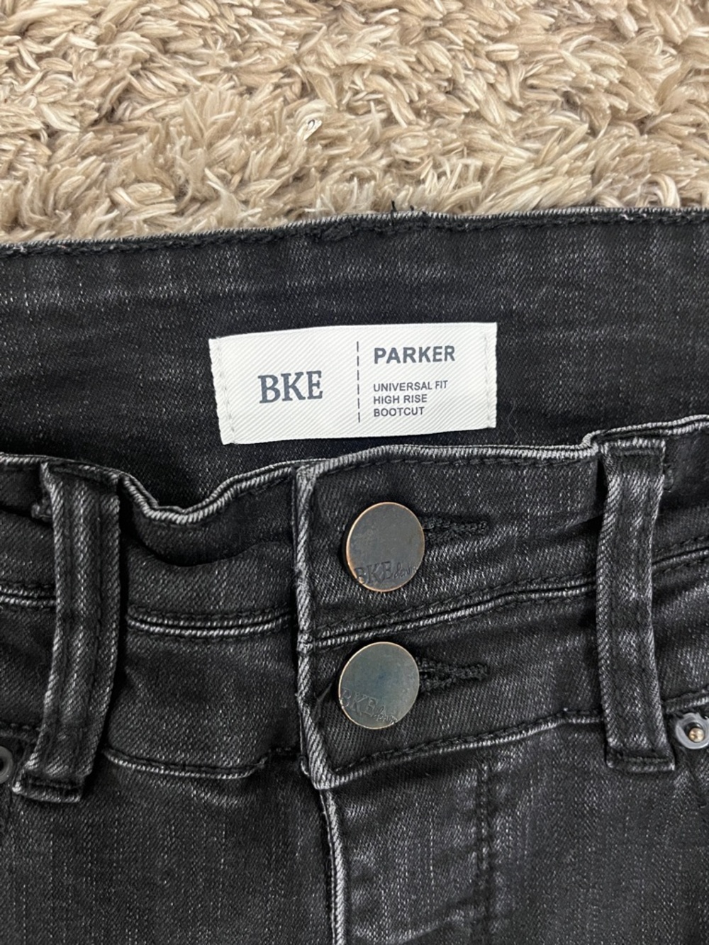 BKE Parker High-Rise Bootcut Jeans in Black Wash. 29 x 31.5 - Picture 2 of 6